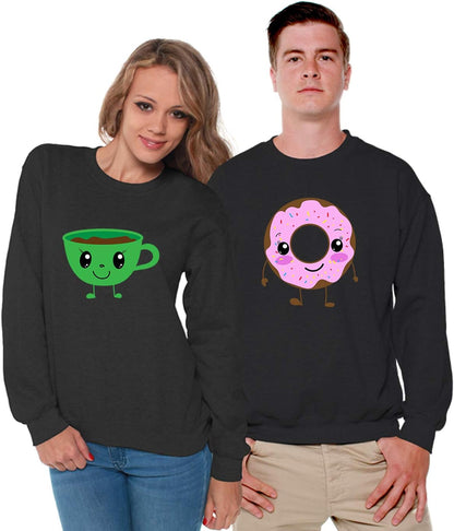 Coffee Lovers Couples Hoodie Sweater Shirs Matching Couple Collection