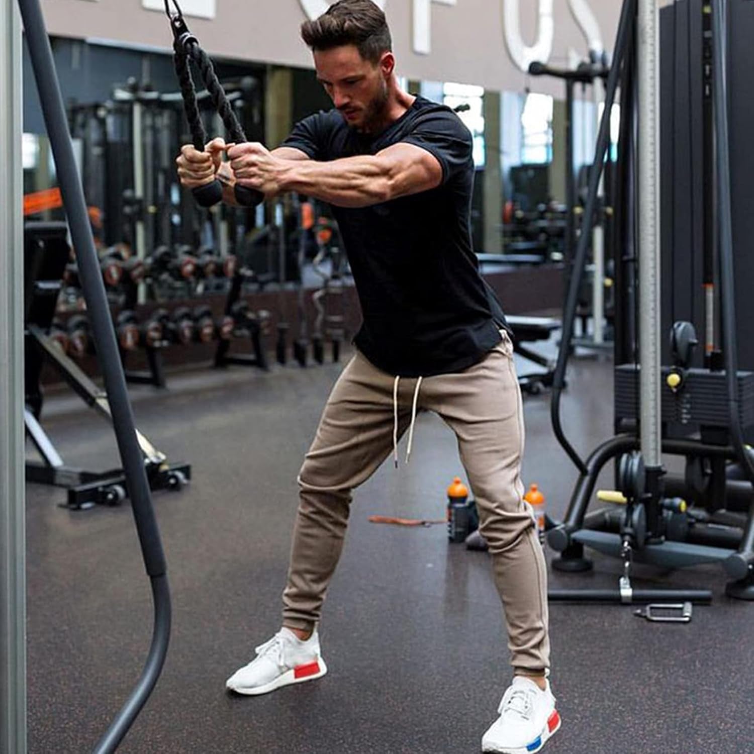 Men'S 3 Pack Workout T Shirts Short Sleeve Gym Bodybuilding Muscle Shirt Base Layer Fitness Tee Tops