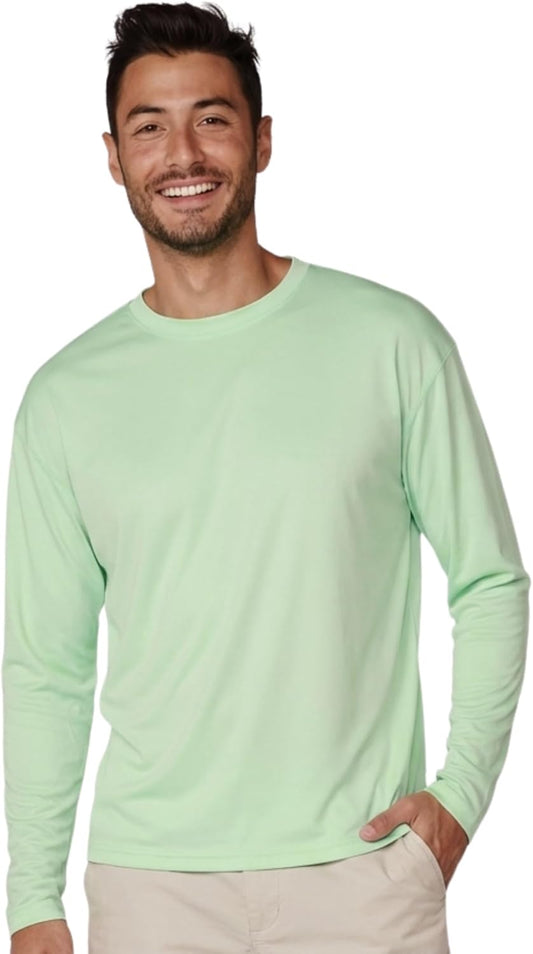 Swim Shirts for Men UPF50+ Sun Protection Shirts Mens Long Sleeve Mens Rash Guard