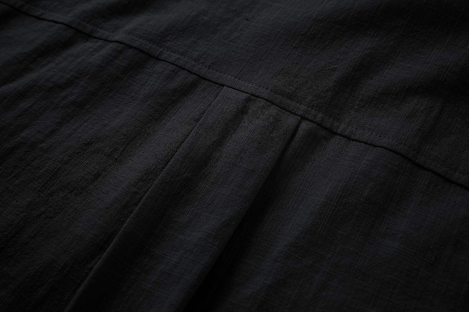 Mens Button up Shirts Linen Beach Long Sleeve Casual Cotton Summer Lightweight Tops