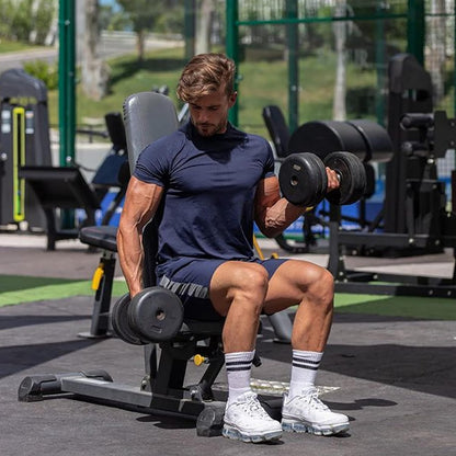 Men'S 3 Pack Workout T Shirts Short Sleeve Gym Bodybuilding Muscle Shirt Base Layer Fitness Tee Tops