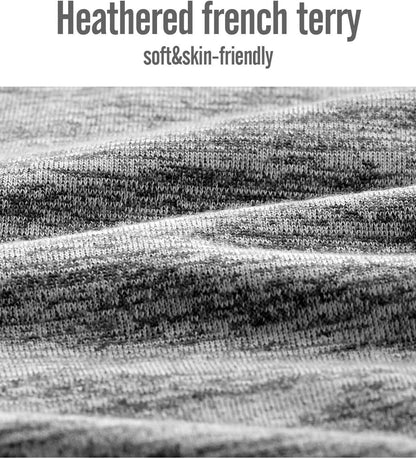 Mens Lounge Shorts Knit Terry Cloth Drawstring Athletic Sweat Shorts with Pockets 6 Inch