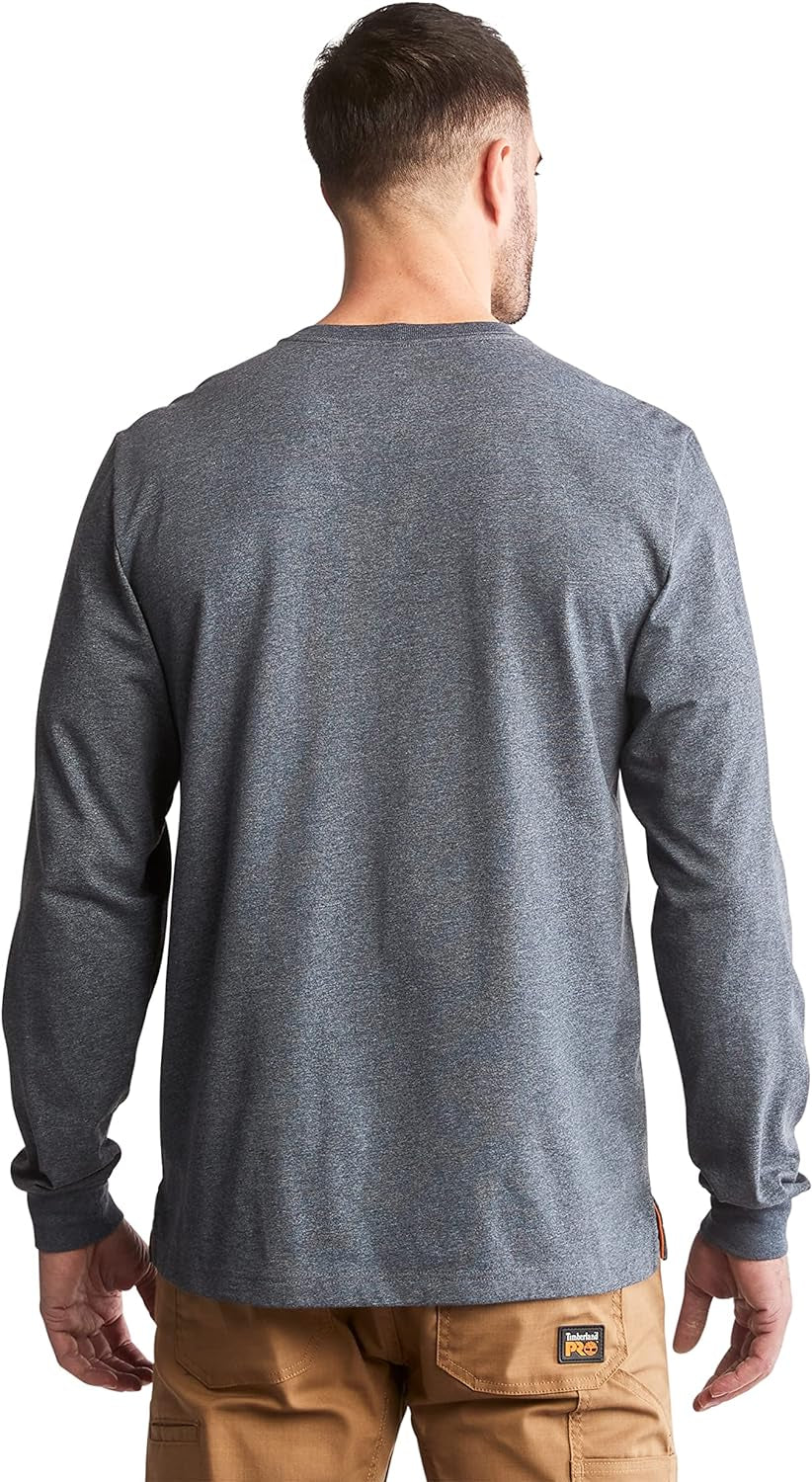 Mens Base Plate Long Sleeve T-Shirt with Sleeve Logo Big & Tall
