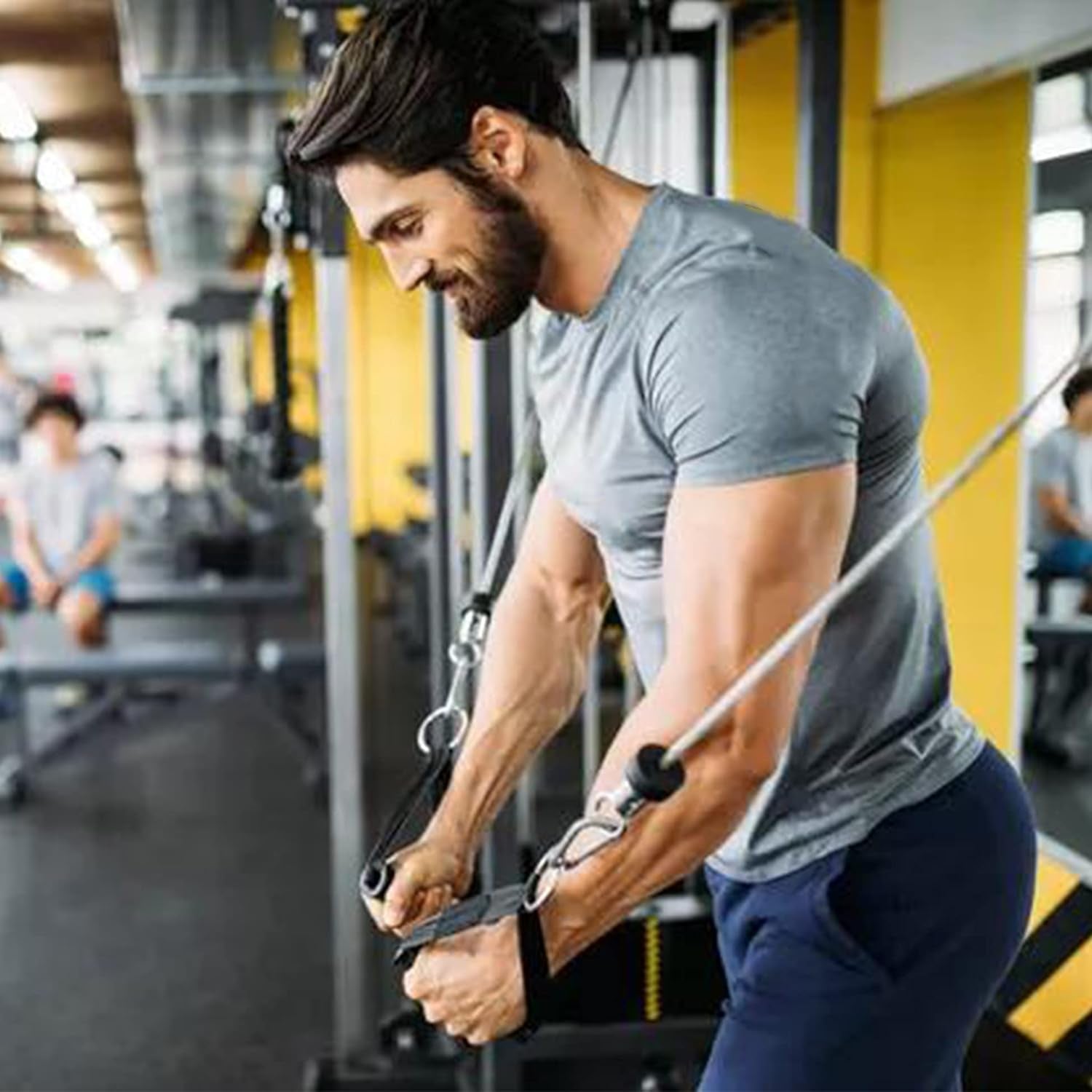 Men'S 3 Pack Workout T Shirts Short Sleeve Gym Bodybuilding Muscle Shirt Base Layer Fitness Tee Tops